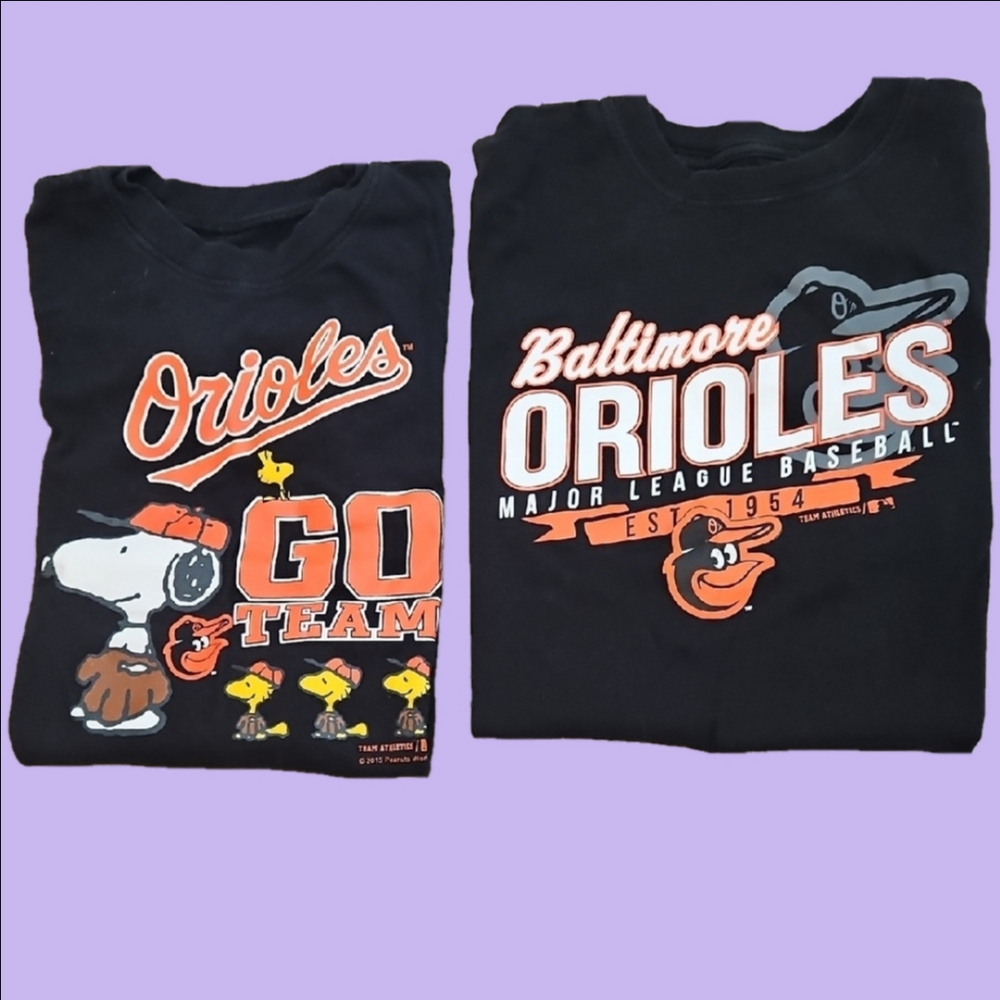 Black and Orange Short Sleeve Tees